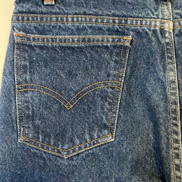 90s Levis Jeans Orange Tab VTG 505 34 Dark Blue Straight Denim 1996 Americana - Picture 6 of 16